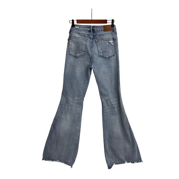 Judy Blue Flare Jeans Jocelyn Mid Rise Tummy Control Blue Size Women's 7 / 28 - Picture 4 of 5